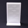 Rectangle Acrylic Finger Rings Display Tray Stands ODIS-P008-02-4