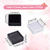 24Pcs 2 Colors Square Acrylic Loose Diamond Display Boxes CON-GA0001-16-2