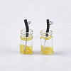 Glass Bottle Pendants CRES-N017-06D-2