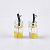 Glass Bottle Pendants CRES-N017-06D-2