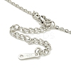 304 Stainless Steel Cable Chain Necklaces NJEW-H040-16P-3