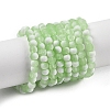 Frosted Crackle Glass Beads Strands GLAA-U001-4mm-M09-1