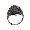 Natural Carnelian Retro Finger Rings RJEW-B067-02R-21-3