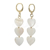 Natural Sea Shell Tassel Dangle Earring EJEW-TA00281-01-1