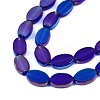 Painted Transparent Glass Beads Strands GLAA-E033-06C-01-3