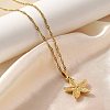 Summer Beach 304 Stainless Steel Pendant Rope Chain Necklaces for Women LS-STAS-Z108-01G-01-3
