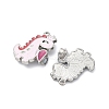 Alloy Enamel Split Pendants ENAM-B026-02P-04-2