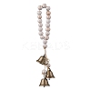 Brass Bell Key Pendant Decorations HJEW-JM04230-02-2