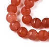 Frosted Natural White Jade Beads Strands G-T138-8mm-209G-3