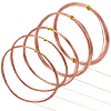 5 Rolls 4 Style Bare Copper Craft Wire CWIR-BC0001-43B-1