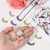 12Pcs 3 Colors Ion Plating(IP) 304 Stainless Steel Pendants STAS-SZ0002-91-3