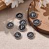 Platinum Plated Alloy Charms X-ENAM-S118-02P-P-5
