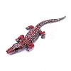 Alloy Rhinestones Alligator Brooches X1-JEWB-S022-07A-1