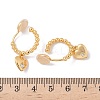 Heart Brass Micro Pave Clear Cubic Zirconia Clip-on Earrings EJEW-K286-12G-5