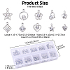 100Pcs 10 Styles Rack Plating Eco-Friendly Alloy Charms FIND-YW0008-79-2