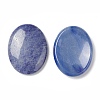 Dyed & Heated Natural Blue Aventurine Worry Stone for Anxiety Therapy G-B036-01G-2