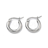 304 Stainless Steel Hoop Earrings for Women EJEW-A159-01P-4