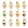 Ion Plating(IP) 304 Stainless Steel with Rhinestone Pendants STAS-G351-10G-1