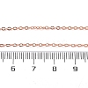 Brass Cable Chain Necklace Making NJEW-D302-80RG-3