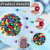 200Pcs Dyed Natural Wood Beads WOOD-GF0002-13B-6