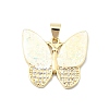 Brass Micro Pave Clear Cubic Zirconia Pendants KK-A221-16c-G-1