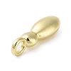 Rack Plating Brass Balloon Letter Pendants KK-C050-01G-I-2