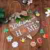 Natural MDF Board Door Hanging Decoration for Front Door Decoration HJEW-SZ0001-04-9