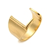 PVD Vacuum Plating 201 Stainless Steel Cuff Rings RJEW-Z032-01G-L-1