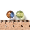 Gradient Color Transparent Resin Beads with Gold Foil RESI-A035-10B-3