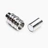 Tarnish Resistant 304 Stainless Steel Magnetic Clasps with Glue-in Ends LS-STAS-K006-13C-4mm-1