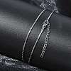 1.2MM 304 Stainless Steel Boston Link Chain Necklaces NJEW-D328-01P-04-1