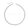 5MM 304 Stainless Steel Cuban Link Chain Necklaces NJEW-JN05849-4