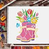 Large Plastic Reusable Drawing Painting Stencils Templates DIY-WH0202-233-6