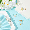 4Pcs 4 Styles Stainless Steel Cuff Pad Ring Settings FIND-LP0001-09-3