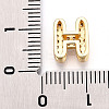 Brass Micro Pave Cubic Zirconia Charms KK-N254-217G-H-3