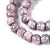 Baking Paint Glass Beads Strands X-DGLA-N016-6mm-03-3