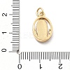 Rack Plating Brass with Cubic Zirconia Pendants KK-Q017-06D-G-3