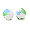 Food Grade Eco-Friendly Printed Silicone Beads SIL-A013-01A-27-2