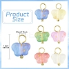 50Pcs Butterfly Acrylic Charms HJEW-YW00234-01-3