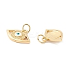 Rack Plating Brass Enamel Pendants KK-D073-28G-03-2