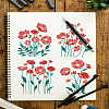 Self-Adhesive Silk Screen Printing Stencil X1-DIY-WH0338-294-1