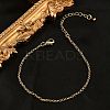 Brass Rolo Chain Bracelets for Women BJEW-G735-05G-1