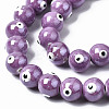 Handmade Porcelain Ceramic Beads Strands PORC-T006-02F-3