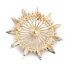 Sunflower Rhinestone Brooch Pins LS-JEWB-A029-01G-03-2