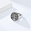 Retro Stainless Steel Tree of Life Finger Ring FIND-PW0020-06B-AS-3