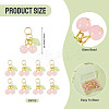 30Pcs Glass Pendants PALLOY-TAC0209-4