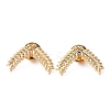 Alloy Wheat Shape Brooch Pin JEWB-WH0028-10G-1