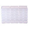 Transparent Plastic Bead Containers CON-BC0004-61-2