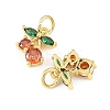 SHEGRACE Brass & Cubic Zirconia Charms XGRQ1R992-360G-2