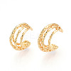 Brass Cuff Earrings KK-T074-42G-2